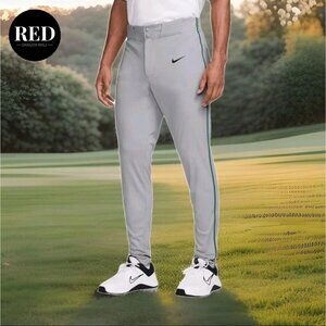 Nike Stock Vapor Select Piped Baseball Pant Grey Green BQ5489 059 - Men's Size L